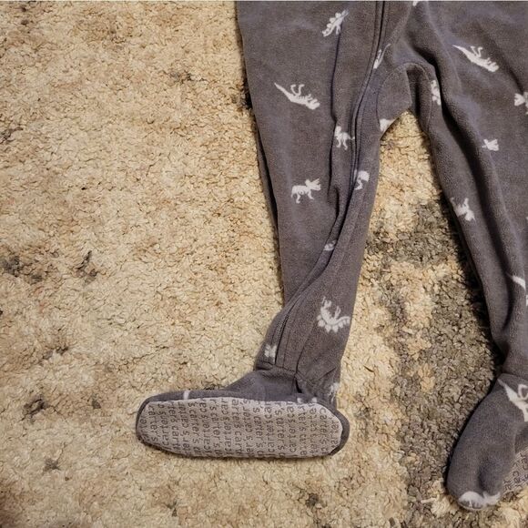 Carter's boy bundle of 2 fleece one piece footie sleepers - Picture 8 of 16